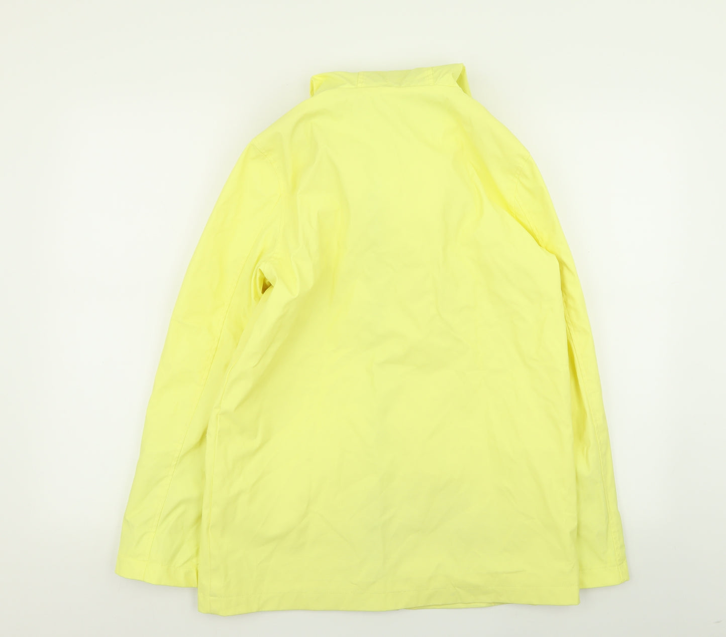 Topshop Womens Yellow   Rain Coat Coat Size 8
