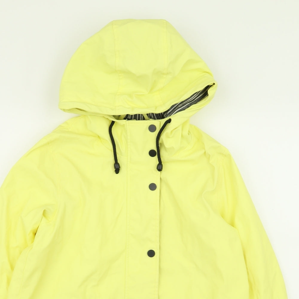 Topshop Womens Yellow   Rain Coat Coat Size 8
