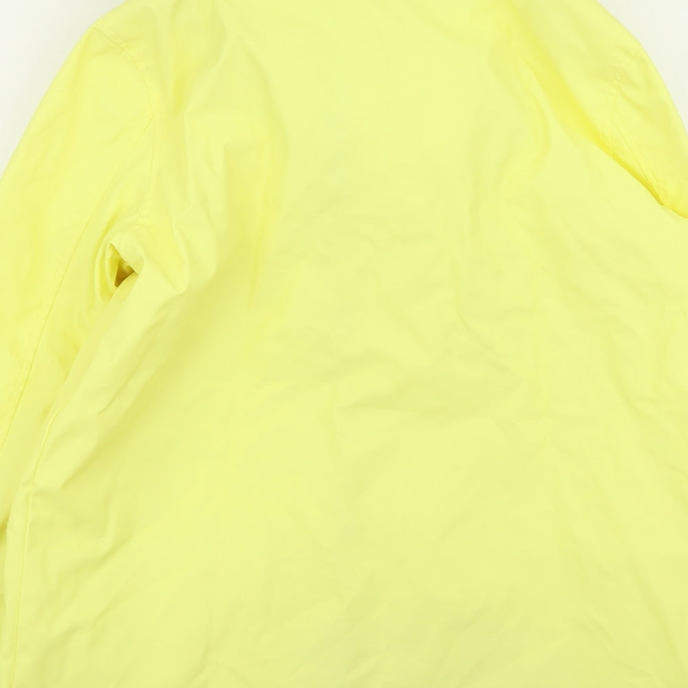 Topshop Womens Yellow   Rain Coat Coat Size 8