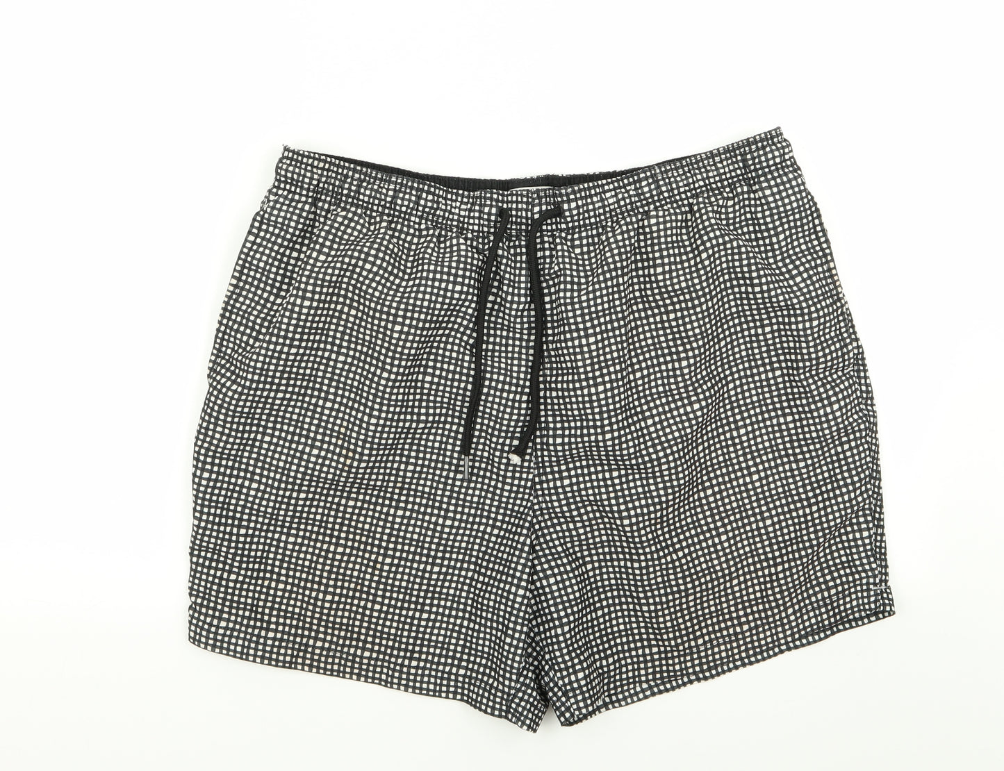 NEXT Mens Multicoloured Check  Compression Shorts Size L - Stretch waistband