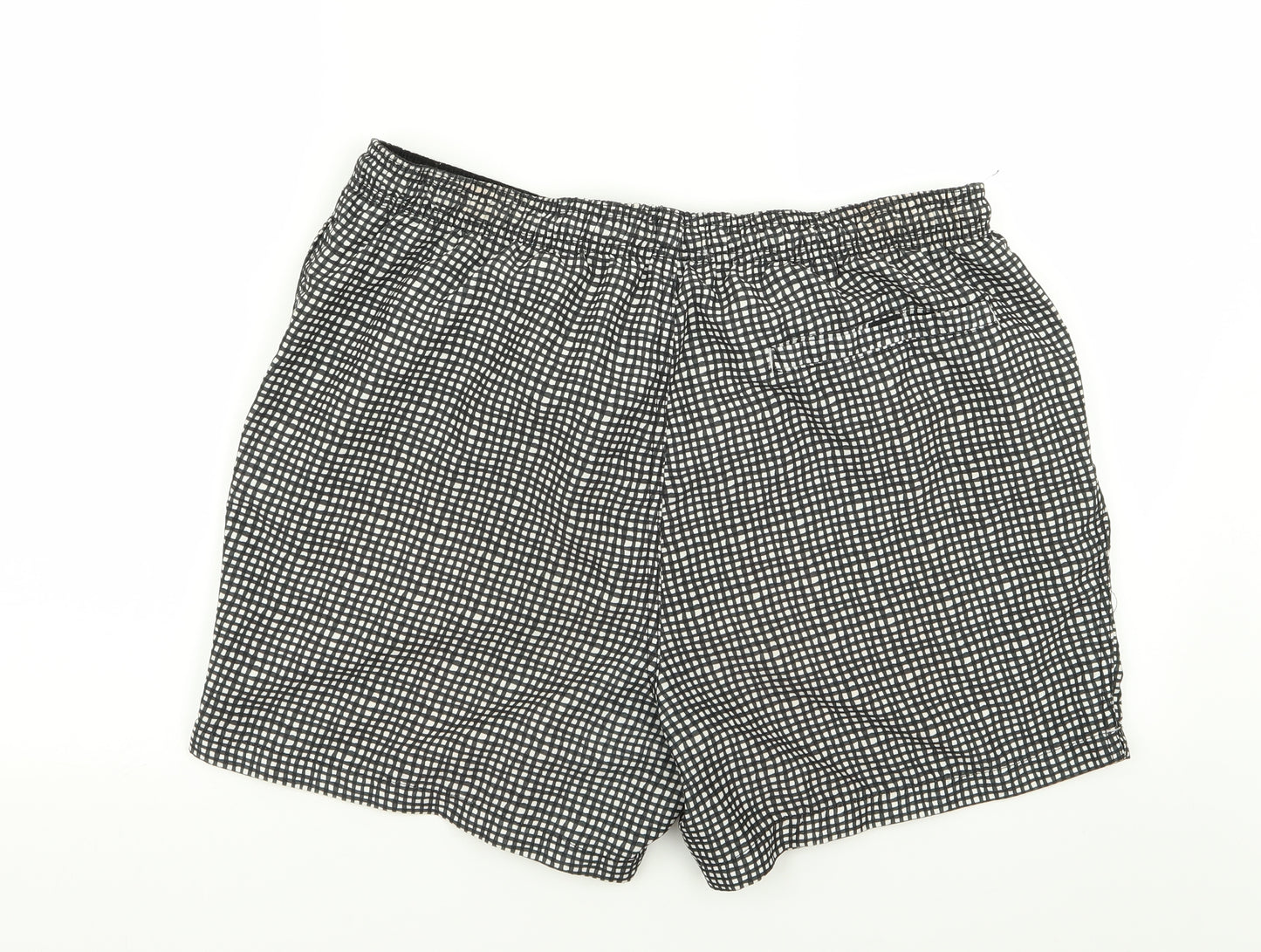 NEXT Mens Multicoloured Check  Compression Shorts Size L - Stretch waistband