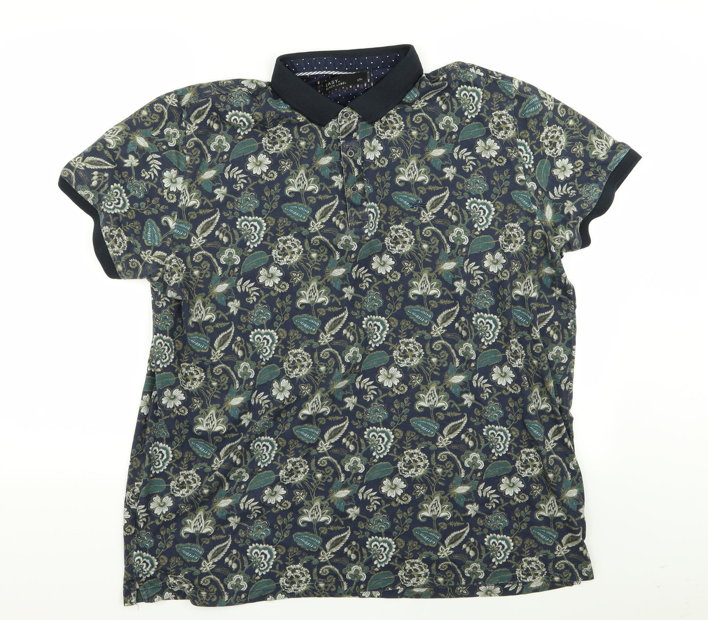 Easy Mens Multicoloured Floral   Polo Size 2XL