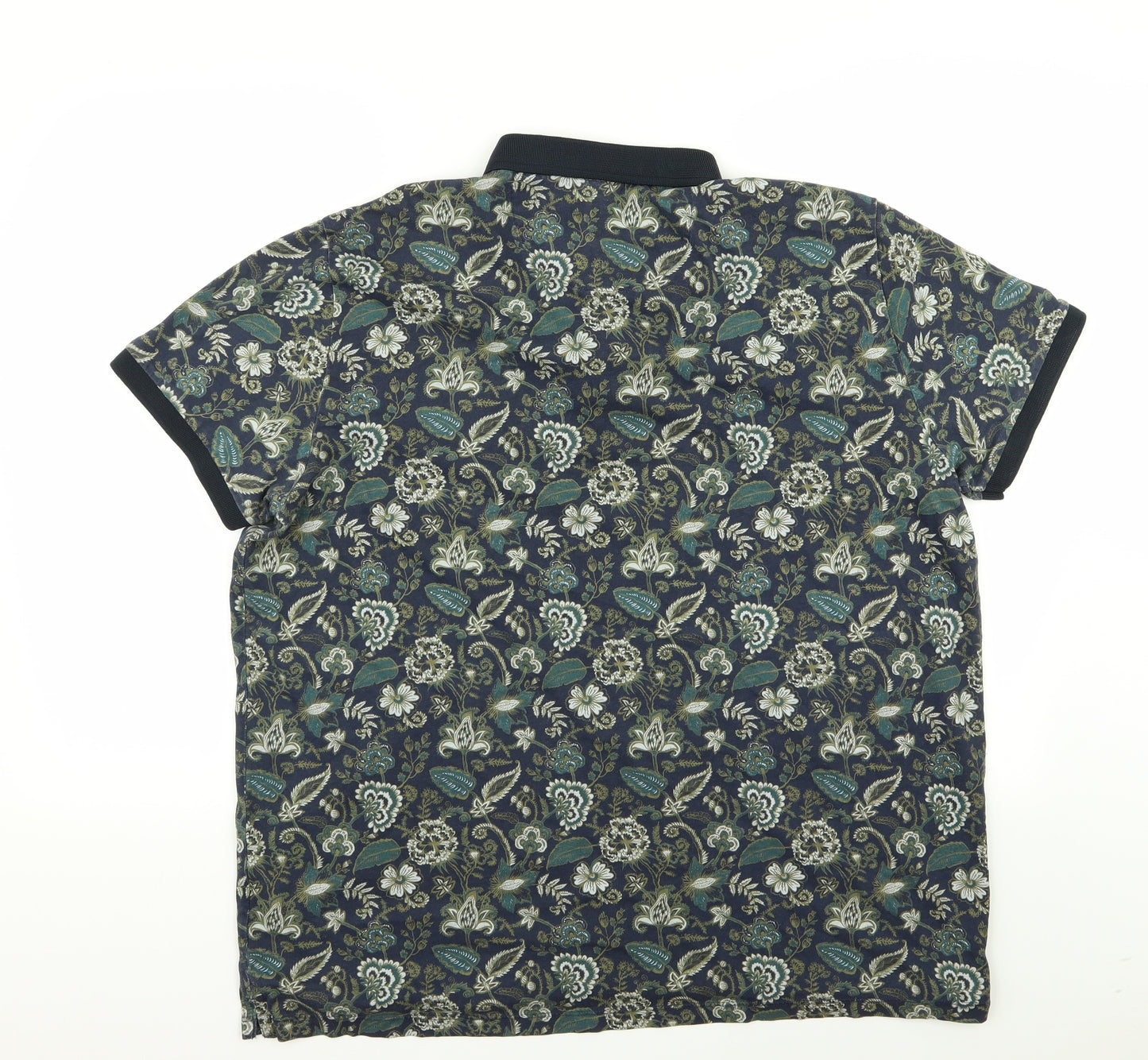 Easy Mens Multicoloured Floral   Polo Size 2XL