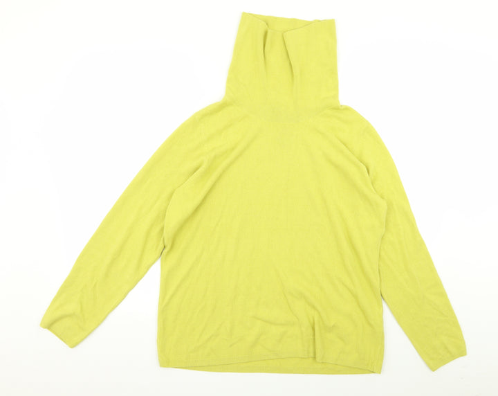 Bonmarché Womens Yellow Pullover Jumper Size 16