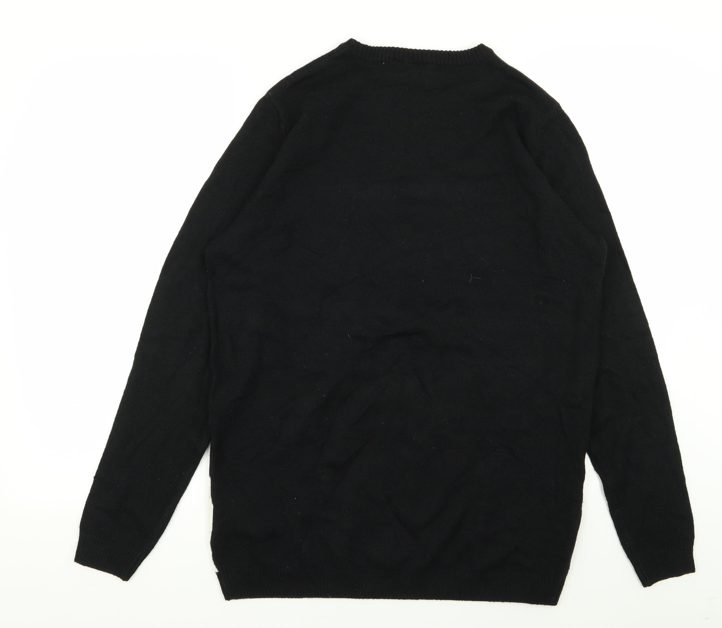 livenergy Mens Black   Pullover Jumper Size M  - christmas jumper