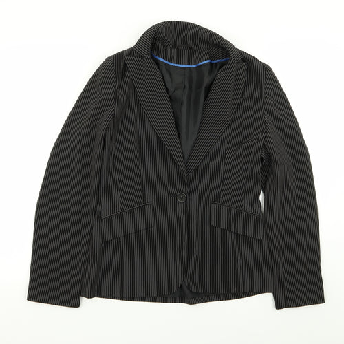 Dorothy Perkins Womens Black Striped  Jacket Blazer Size 10