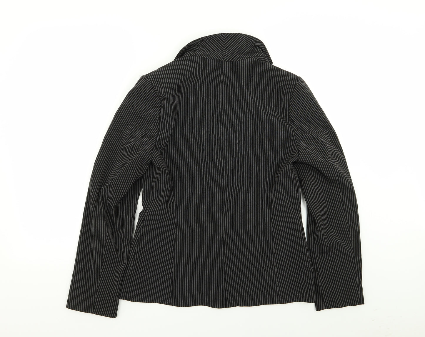 Dorothy Perkins Womens Black Striped  Jacket Blazer Size 10