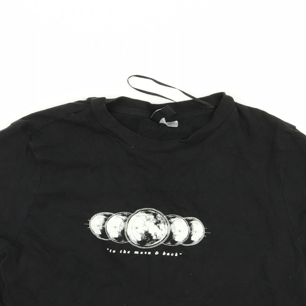 Divided by H&M Womens Black   Basic T-Shirt Size S