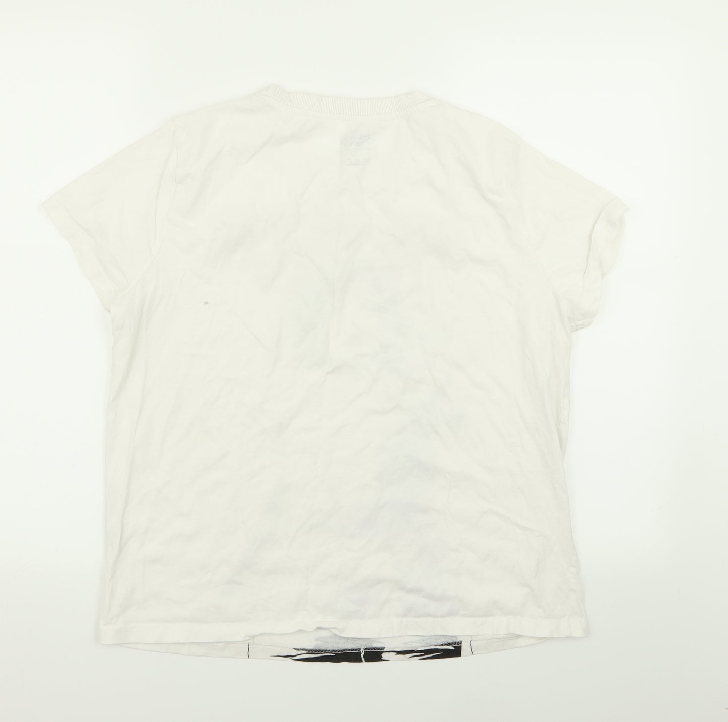 Primark Womens White   Basic T-Shirt Size 12  - stranger things