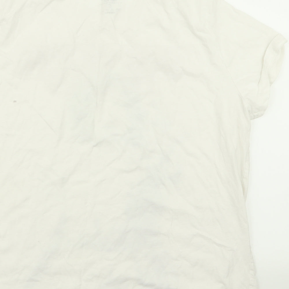 Primark Womens White   Basic T-Shirt Size 12  - stranger things