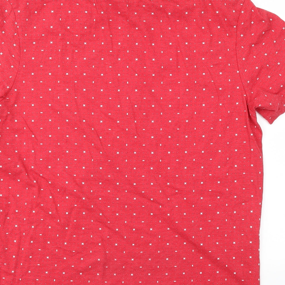 Primark Mens Red Geometric   T-Shirt Size XL