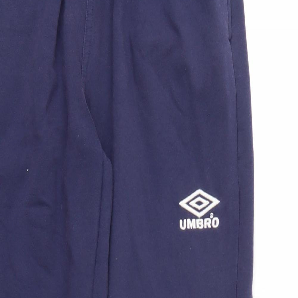 Umbro Mens Blue   Jogger Trousers Size XS L27 in - Stretch waistband