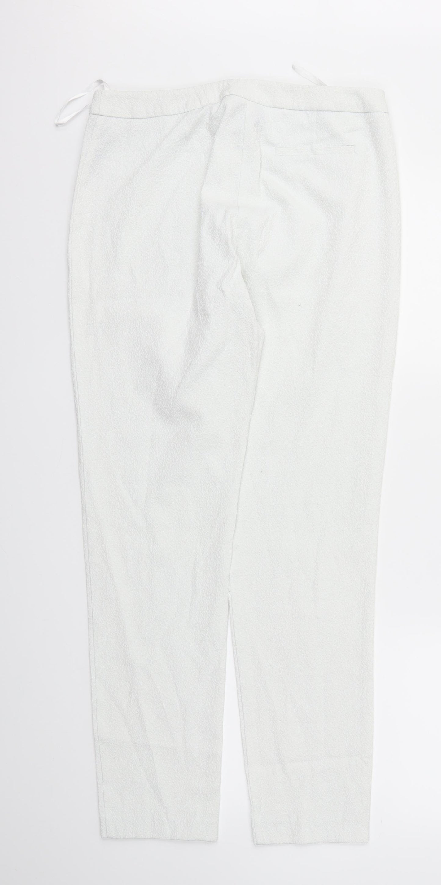 W Womens White   Trousers  Size 10 L28 in