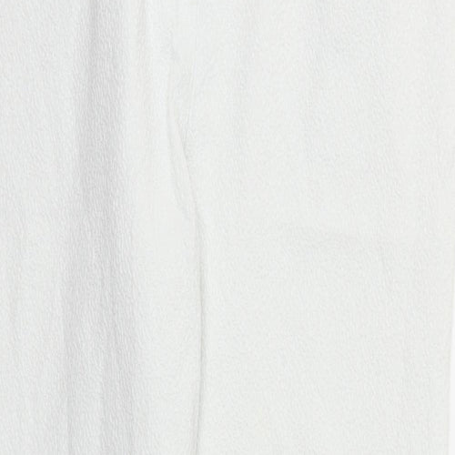 W Womens White   Trousers  Size 10 L28 in