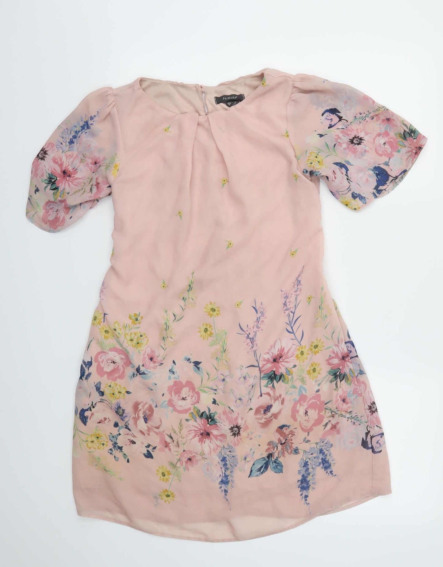 Primark Womens Pink Floral  Fit & Flare  Size 12