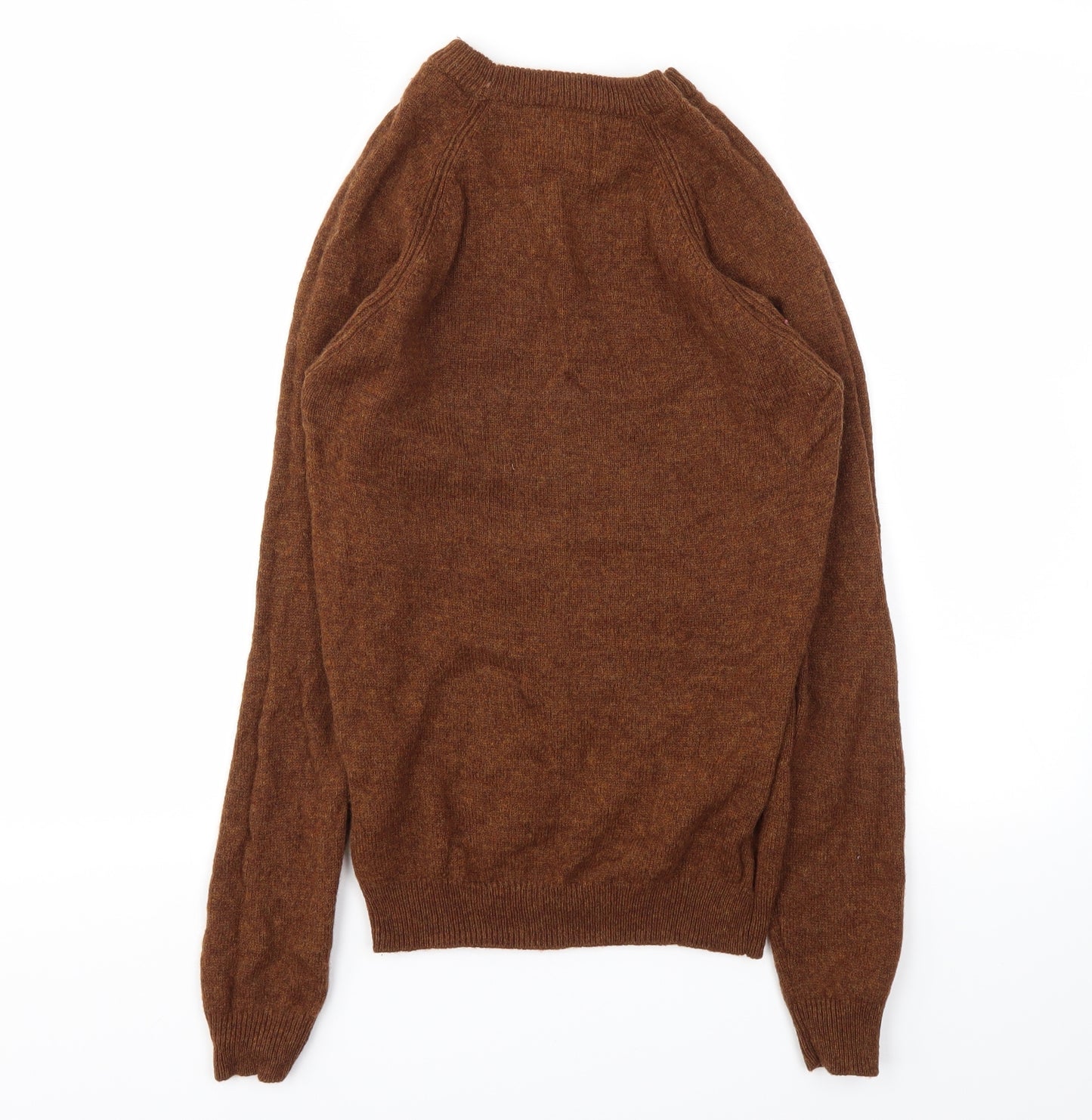 NEXT Mens Brown Houndstooth  Pullover Sweatshirt Size XS