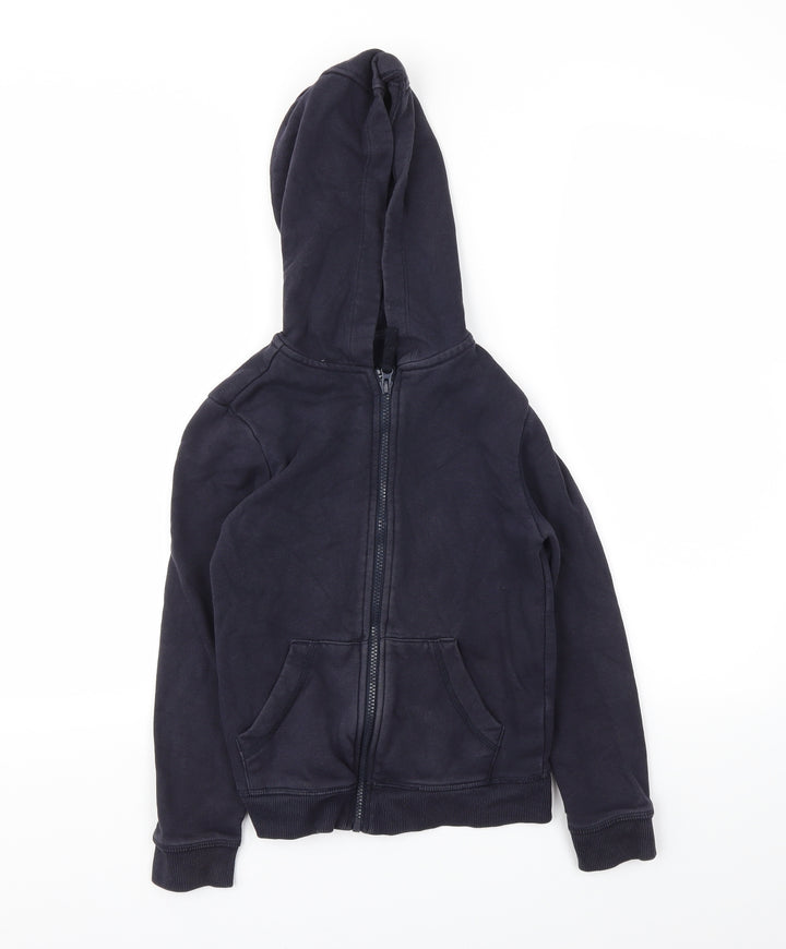 F&F Boys Blue Full Zip Hoodie Size 9-10 Years