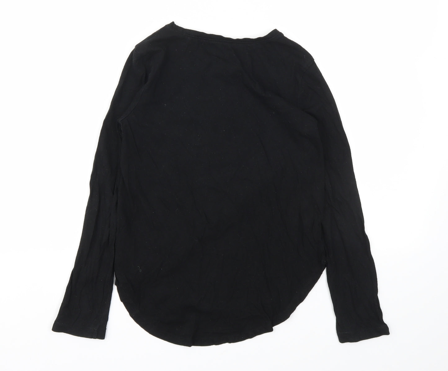 Gap Girls Black Animal Print  Basic T-Shirt Size M