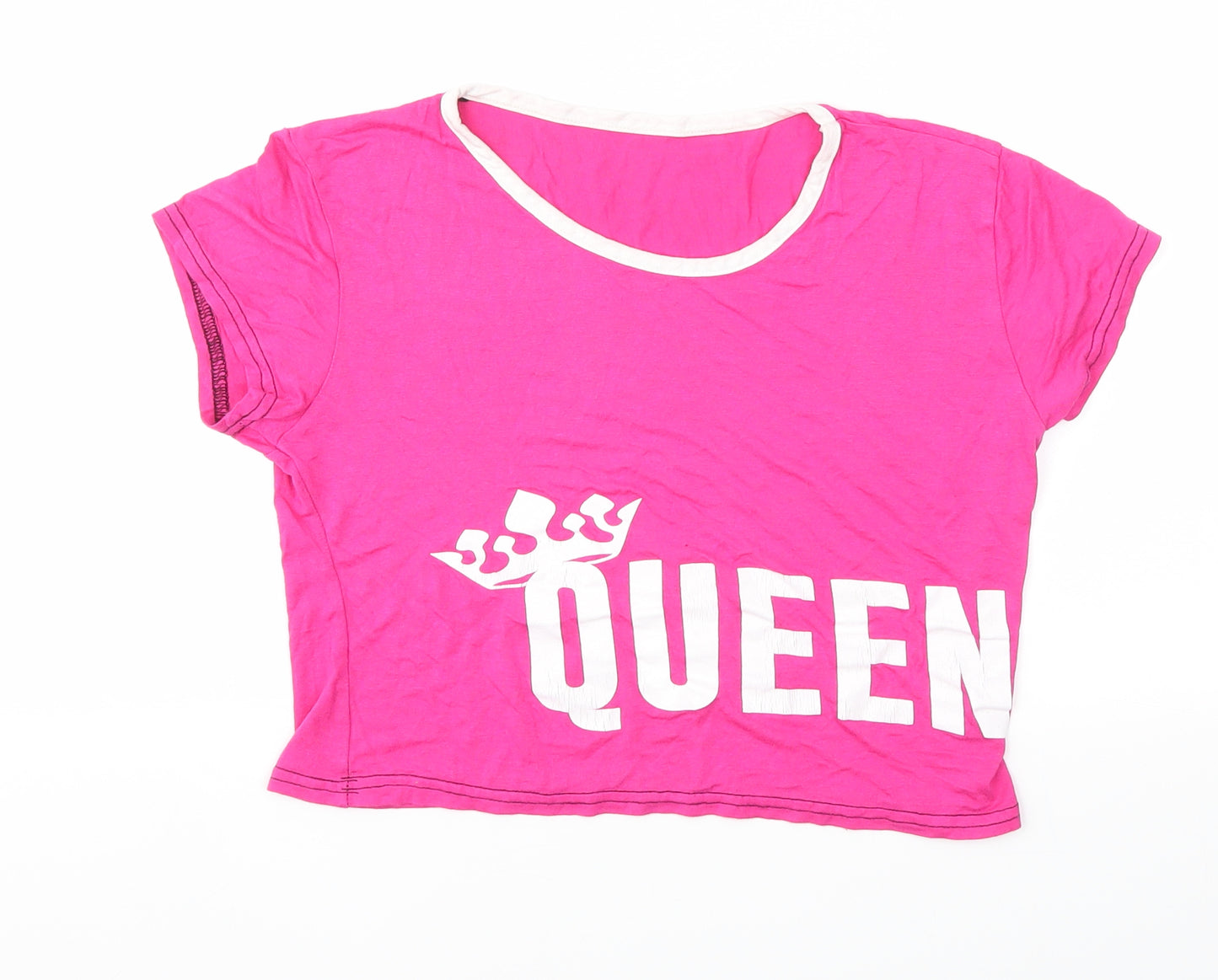 Queen Girls Pink   Basic T-Shirt Size M
