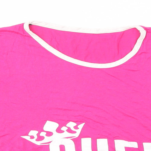Queen Girls Pink   Basic T-Shirt Size M
