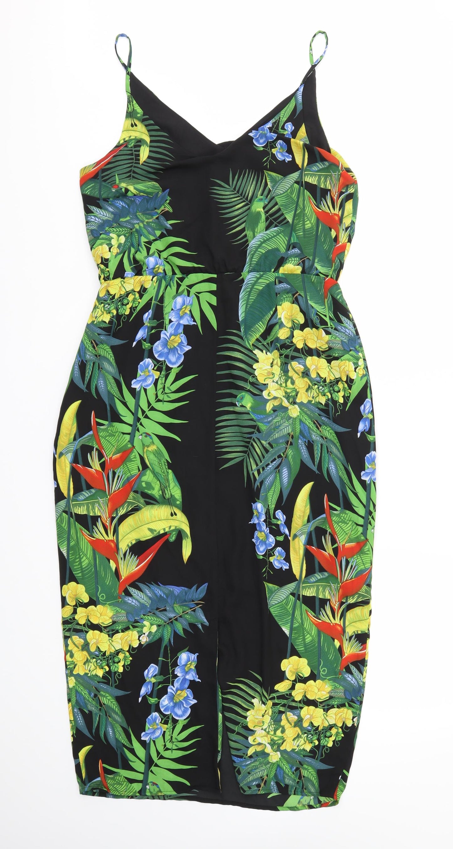 Oasis Womens Multicoloured Floral  Fit & Flare  Size 12