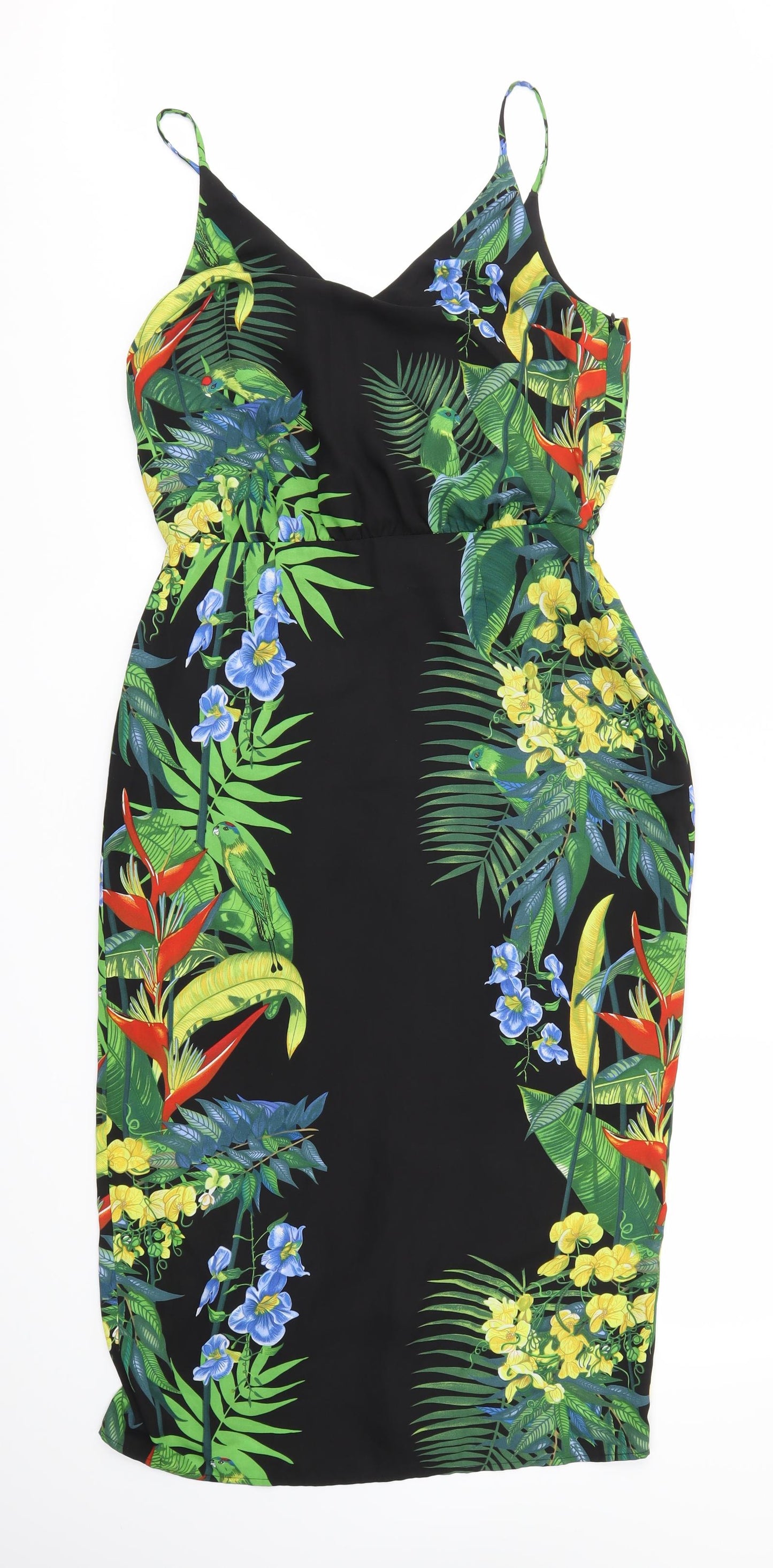 Oasis Womens Multicoloured Floral  Fit & Flare  Size 12