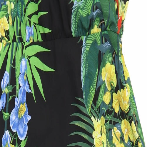 Oasis Womens Multicoloured Floral  Fit & Flare  Size 12