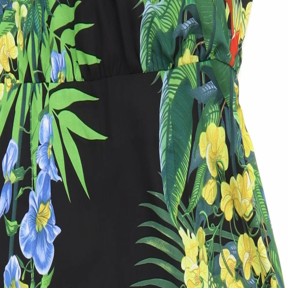 Oasis Womens Multicoloured Floral  Fit & Flare  Size 12