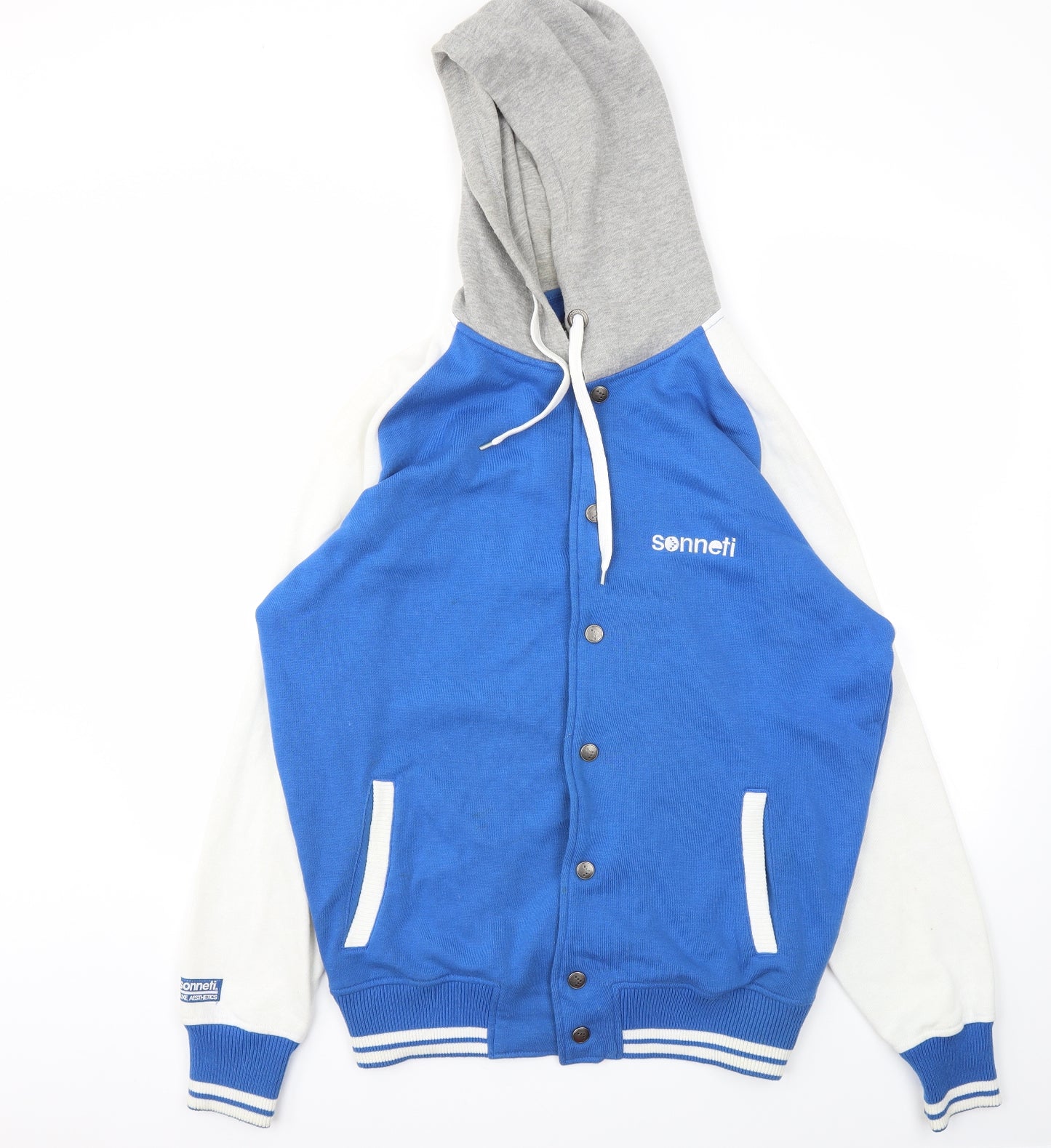 Sonneti Mens Blue   Cardigan Hoodie Size XL