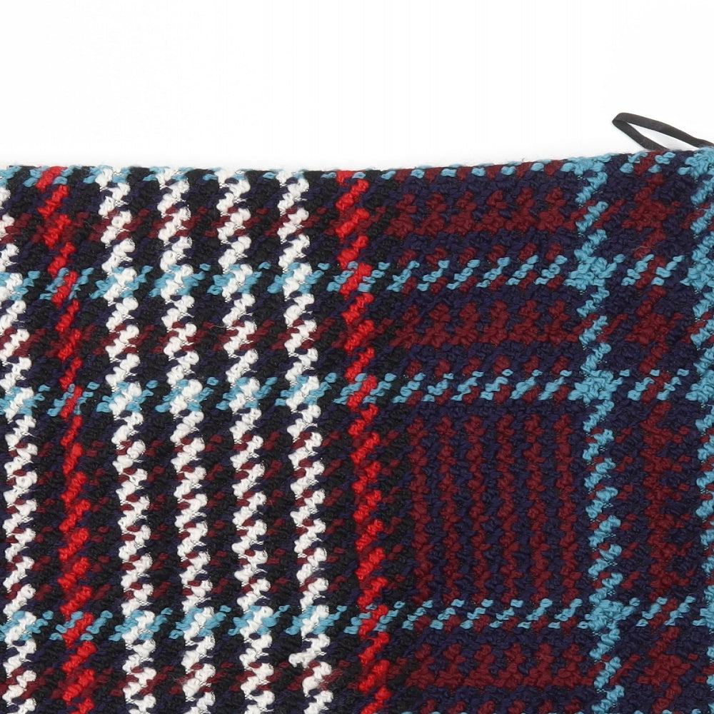 M&S Womens Red Check  A-Line Skirt Size 18