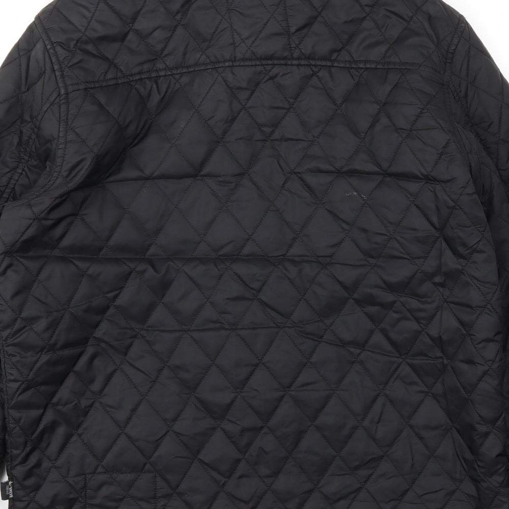 Le Breve Mens Black   Jacket Coat Size L