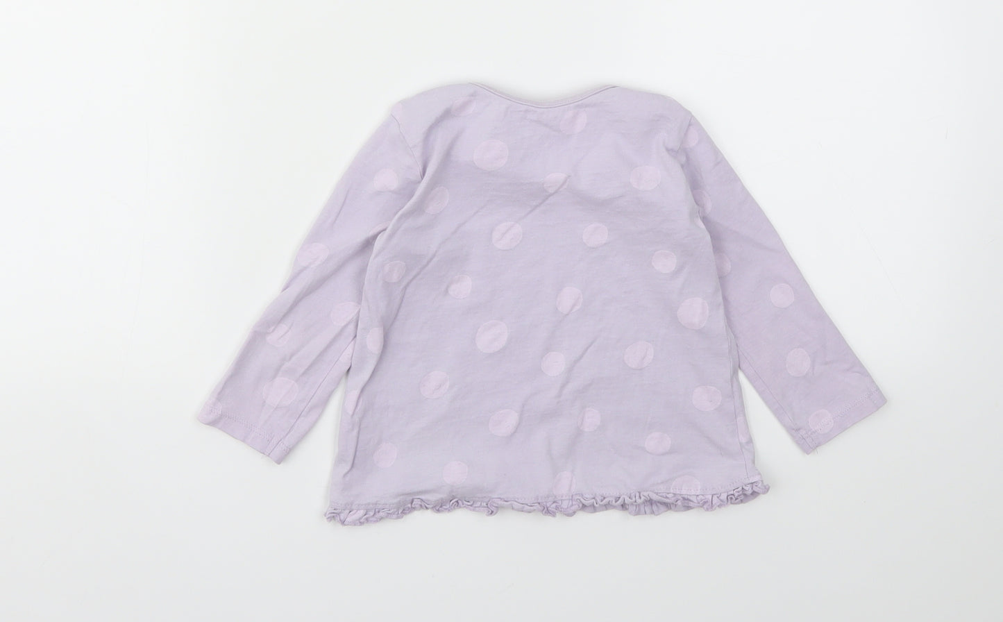 George Girls Purple   Basic T-Shirt Size 12-18 Months