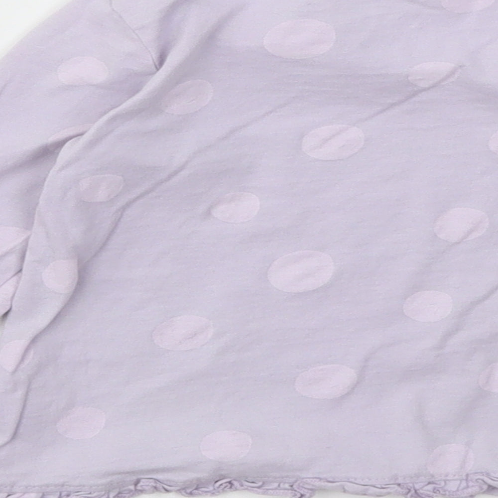 George Girls Purple   Basic T-Shirt Size 12-18 Months