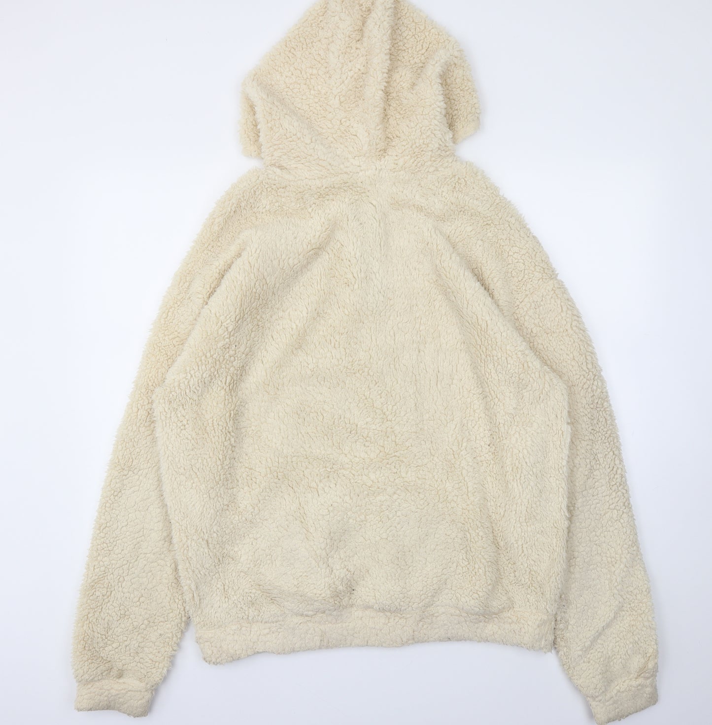 BOOHOO MAN Mens Beige   Pullover Hoodie Size M