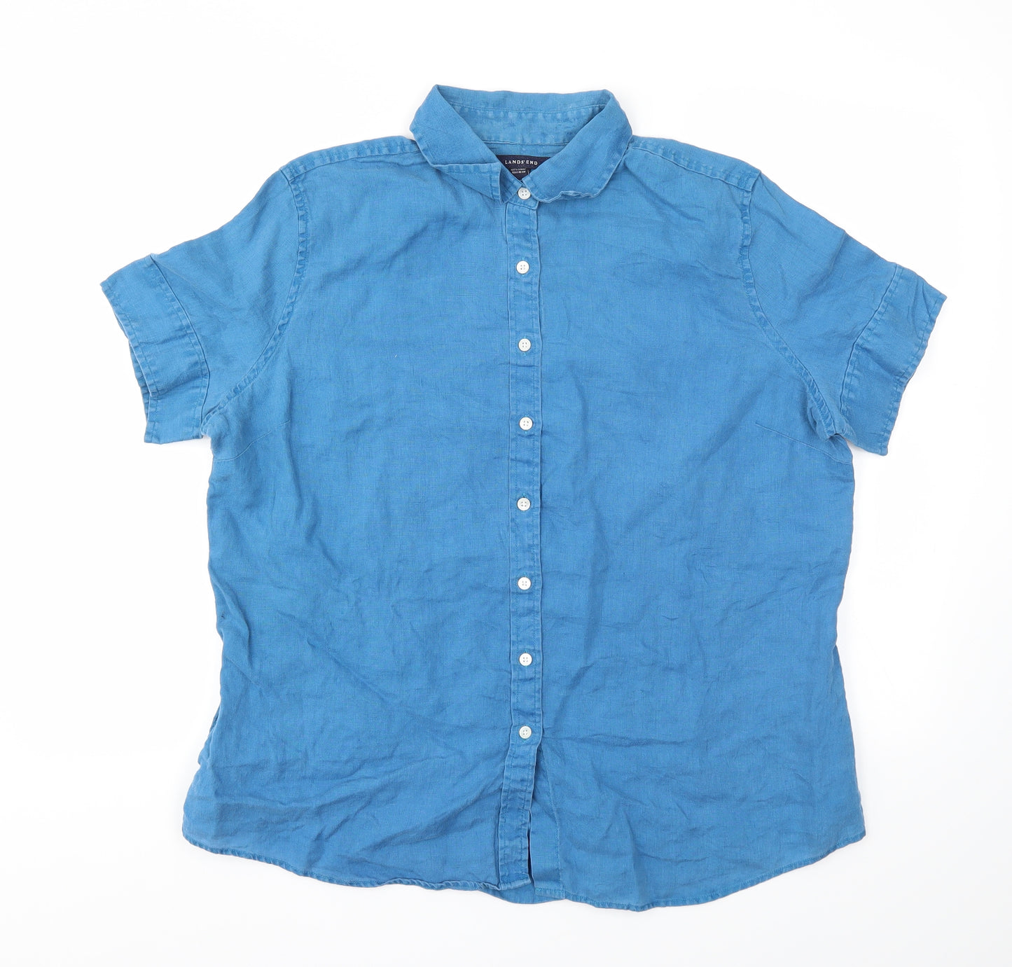 landsend Mens Blue    T-Shirt Size L