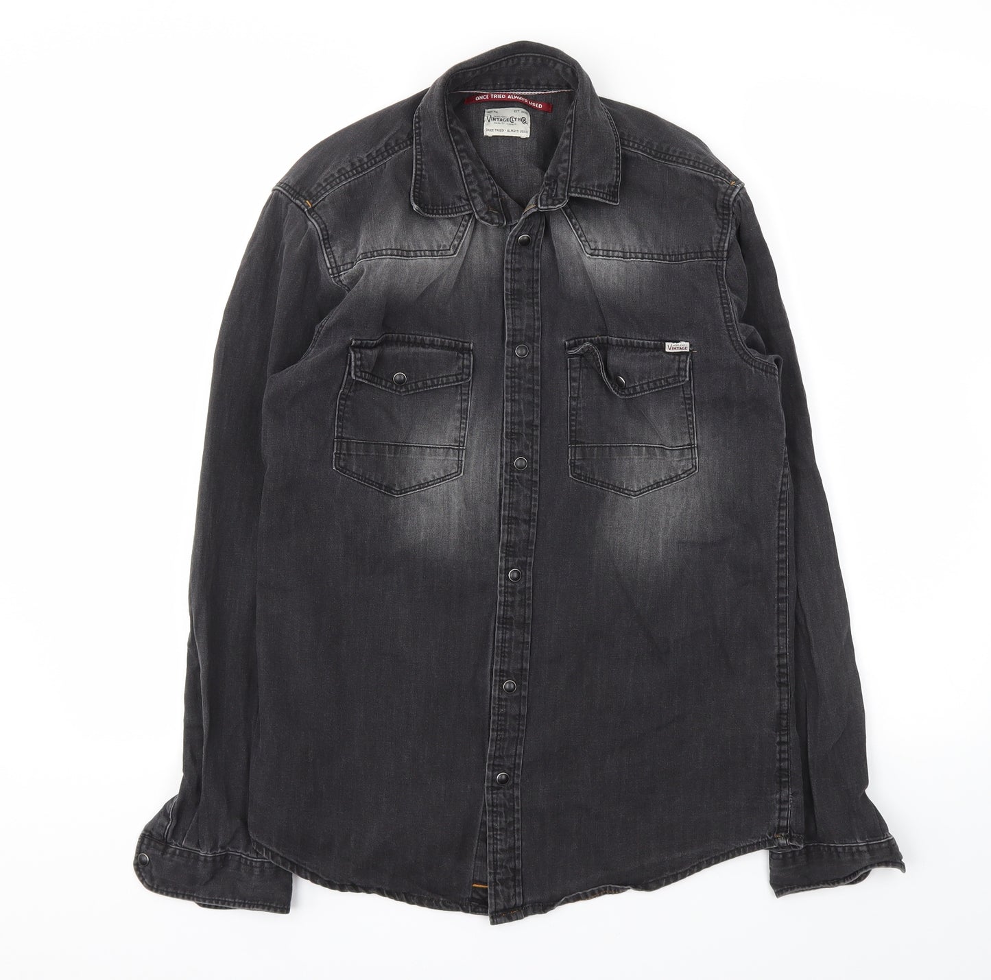 JACK & JONES Mens Black    T-Shirt Size S