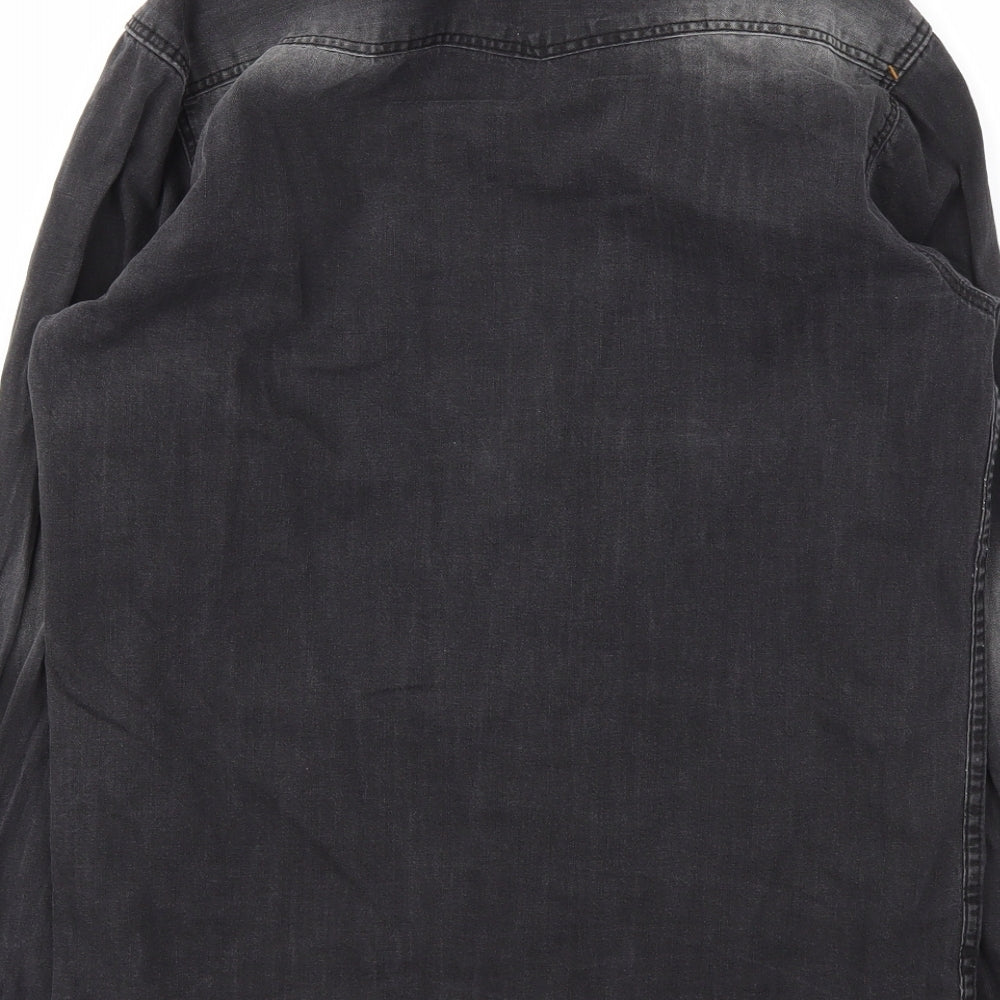 JACK & JONES Mens Black    T-Shirt Size S