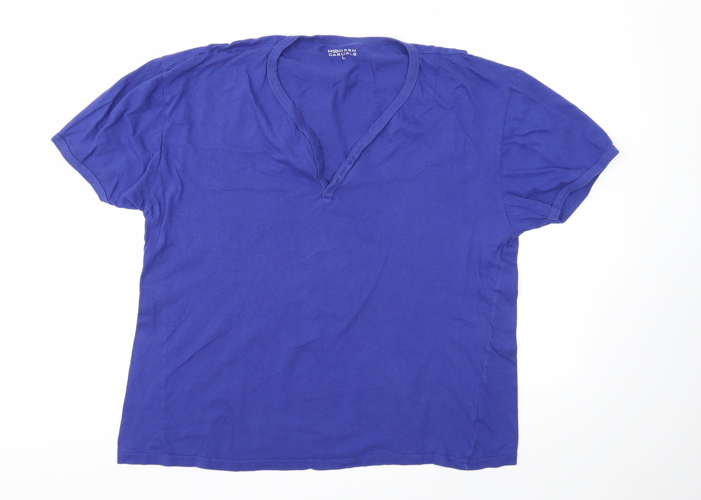 Modern Casuals Mens Blue    T-Shirt Size L