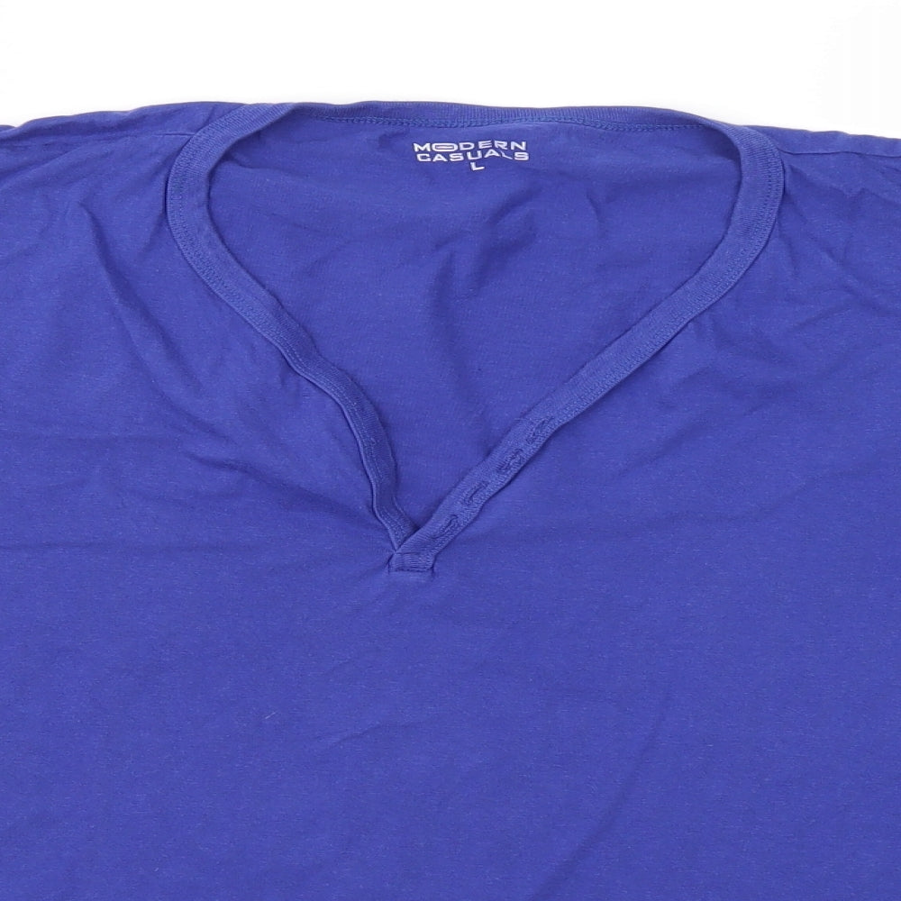 Modern Casuals Mens Blue    T-Shirt Size L