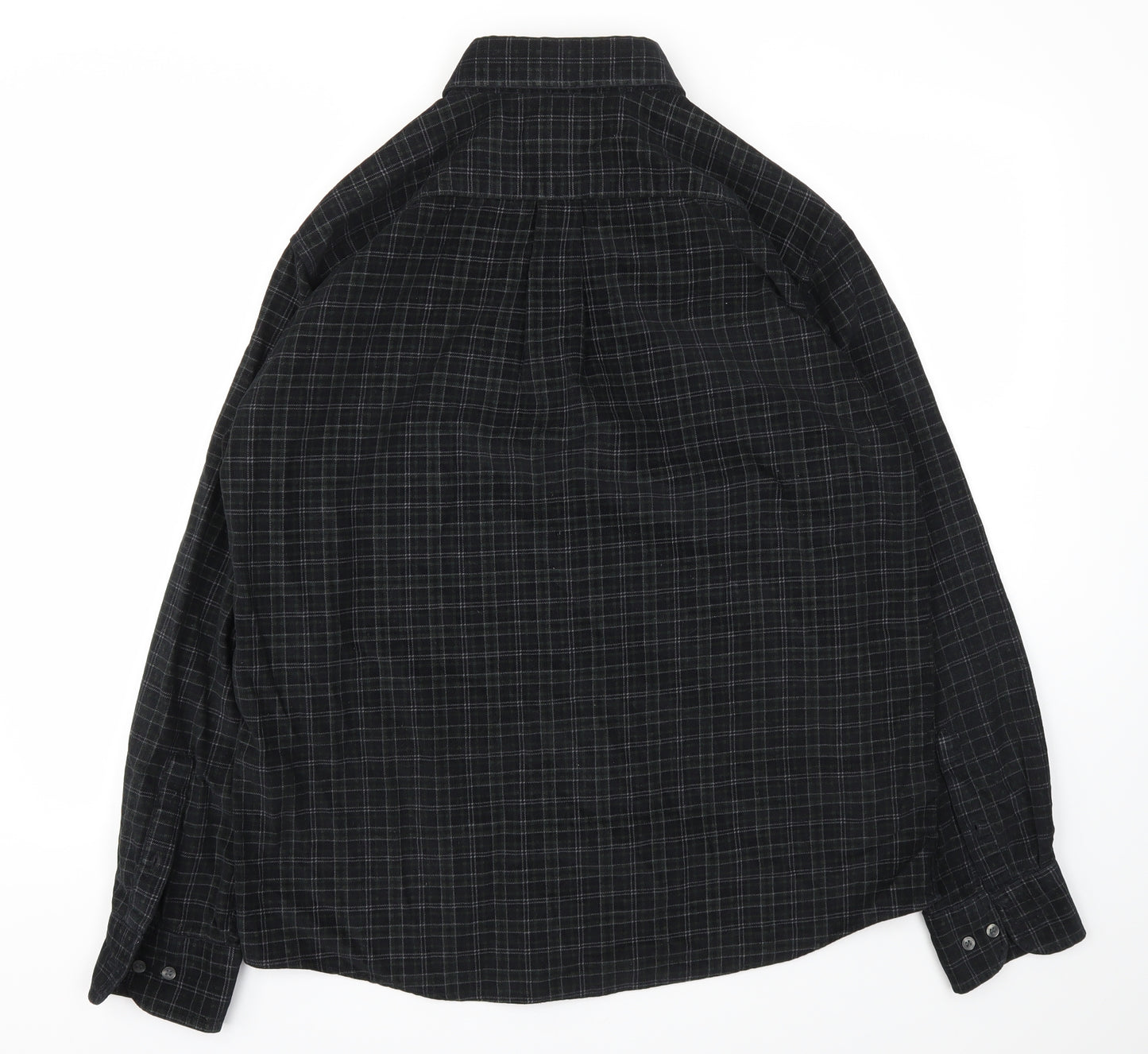 Blue Harbour Mens Black Check   T-Shirt Size M