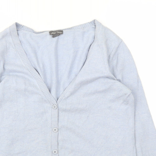 Eddie Bauer Womens Blue   Cardigan Jumper Size S