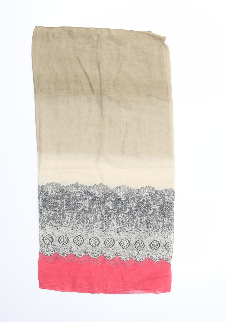 Preworn Womens Pink Argyle/Diamond   Scarf