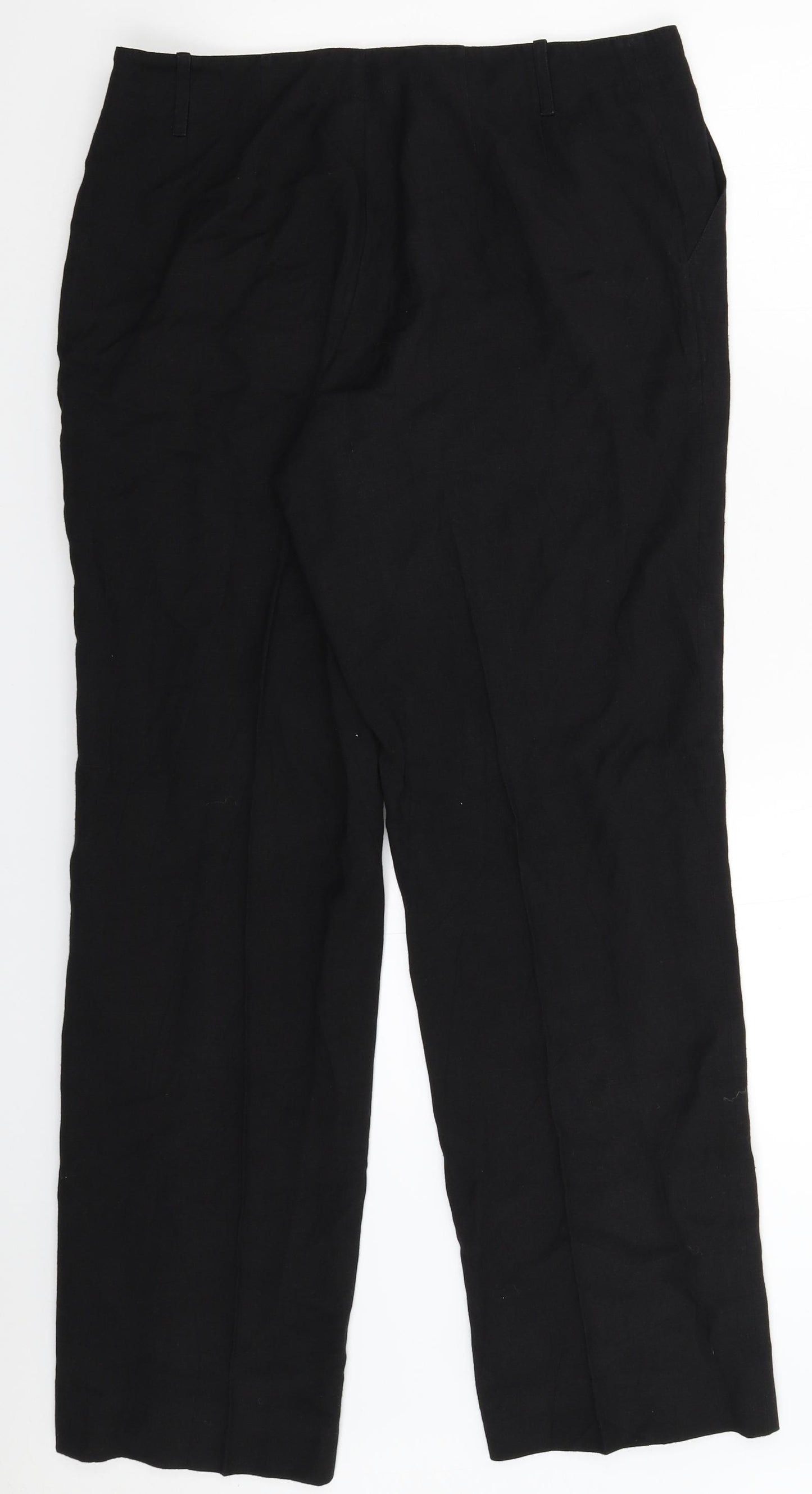 Preworn Womens Black   Trousers  Size 32 in L31 in