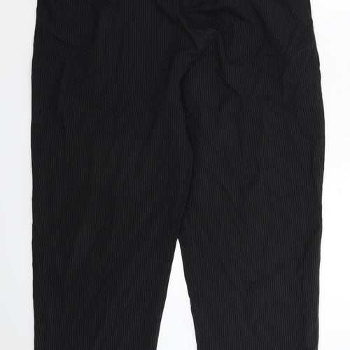 BM Womens Black Striped  Dress Pants Trousers Size 20 L28 in
