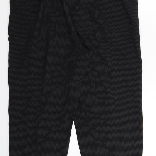BM Womens Black Striped  Dress Pants Trousers Size 20 L28 in