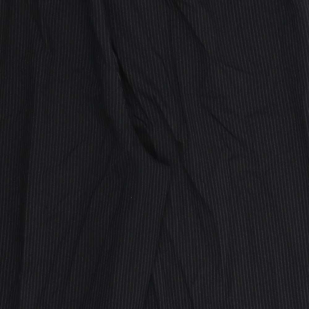 BM Womens Black Striped  Dress Pants Trousers Size 20 L28 in