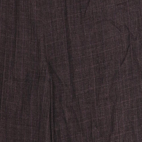 BM Womens Grey Check  Trousers  Size 16 L29 in