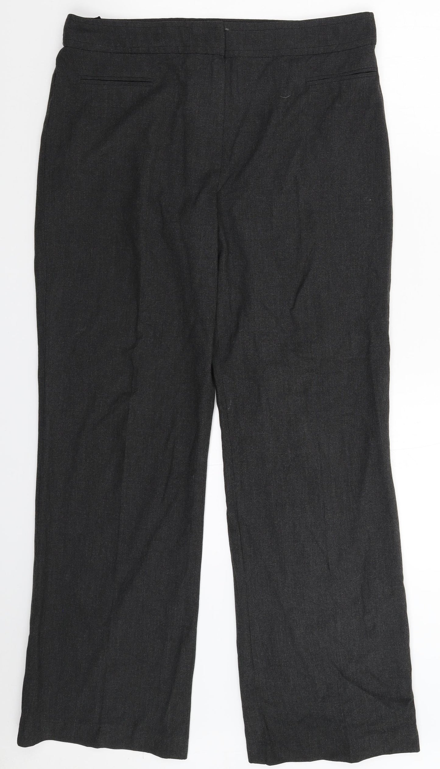 Marks and Spencer Womens Grey   Dress Pants Trousers Size 16 L31 in