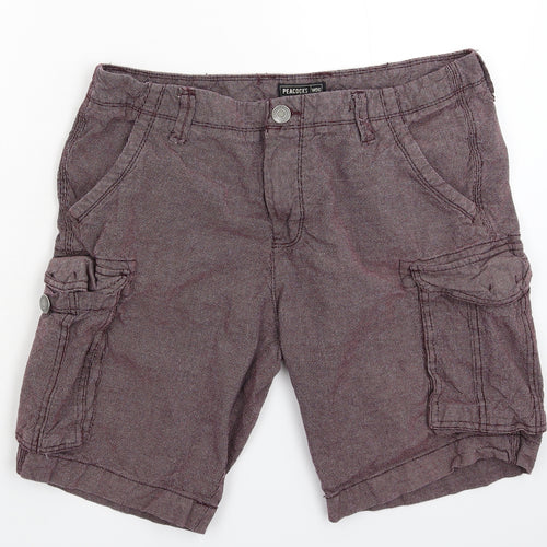 Peacocks Mens Brown   Cargo Shorts Size 36