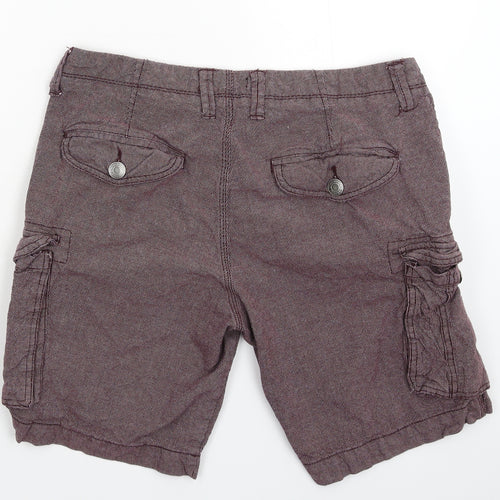 Peacocks Mens Brown   Cargo Shorts Size 36